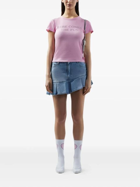 GCDS Polly Pocket Bling T-shirt - Pink - zdjęcie produktu nr 2