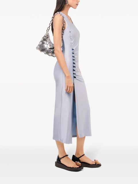 Rabanne stud-detailed sleeveless midi dress - Blue - zdjęcie produktu nr 2