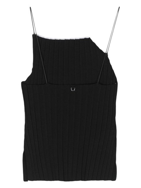 Jacquemus Le Haute plissé knitted top - Black - zdjęcie produktu nr 2