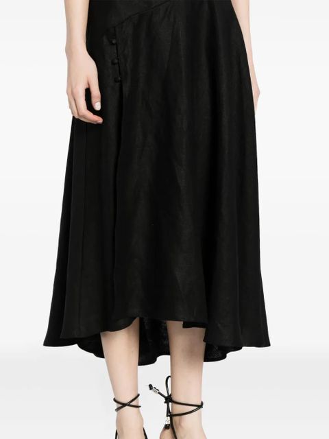Reformation Bekki linen dress - Black