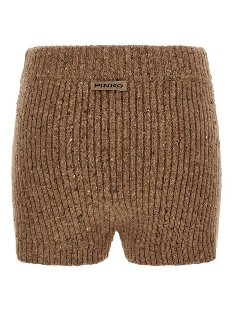 PINKO embellished ribbed shorts - Brown - zdjęcie produktu nr 2