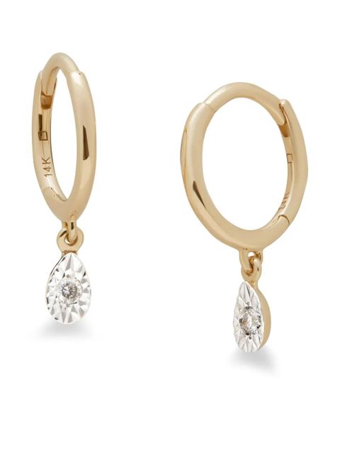 Monica Vinader 14kt recycled yellow gold diamond earrings - zdjęcie produktu nr 1