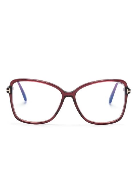TOM FORD Eyewear butterfly-frame glasses - Pink - zdjęcie produktu nr 1