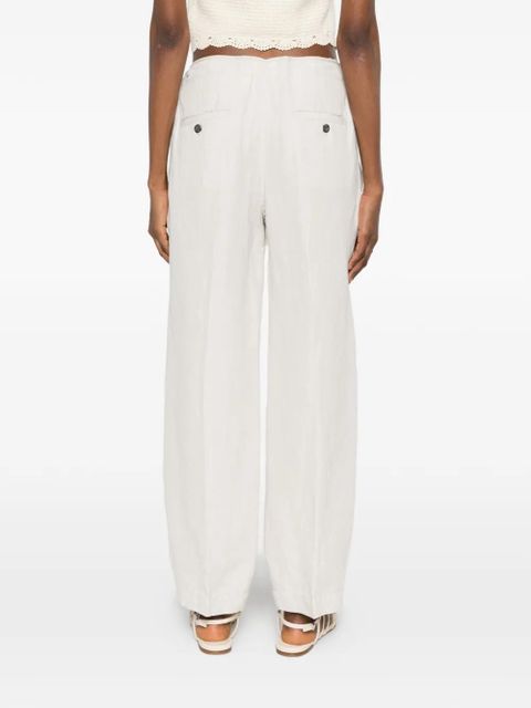 ISABEL MARANT Sharony drawstring-waist trousers - Neutrals