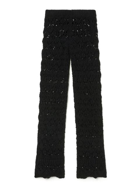 Alanui Lagoon Romance crochet trousers - Black - zdjęcie produktu nr 2