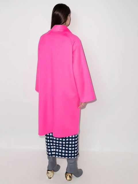 LOEWE spread-collar oversized coat - Pink - zdjęcie produktu nr 2