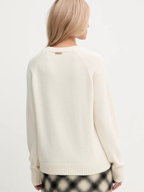 Silvian Heach kardigan z domieszką wełny MATHIS damski kolor beżowy GPA25234CD