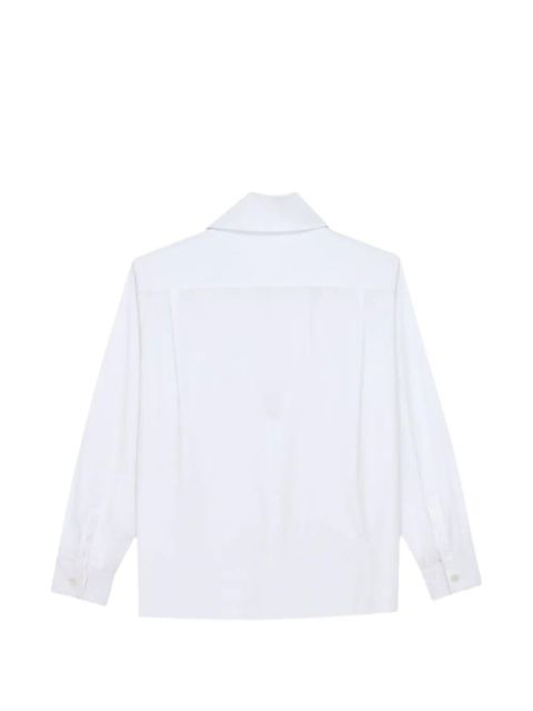 Saint Laurent knotted-detail shirt - White - zdjęcie produktu nr 2