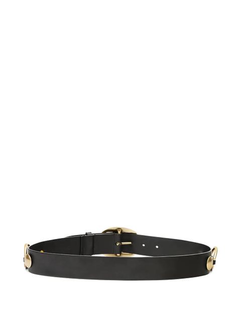 ISABEL MARANT Dara studded leather belt - Black - zdjęcie produktu nr 2
