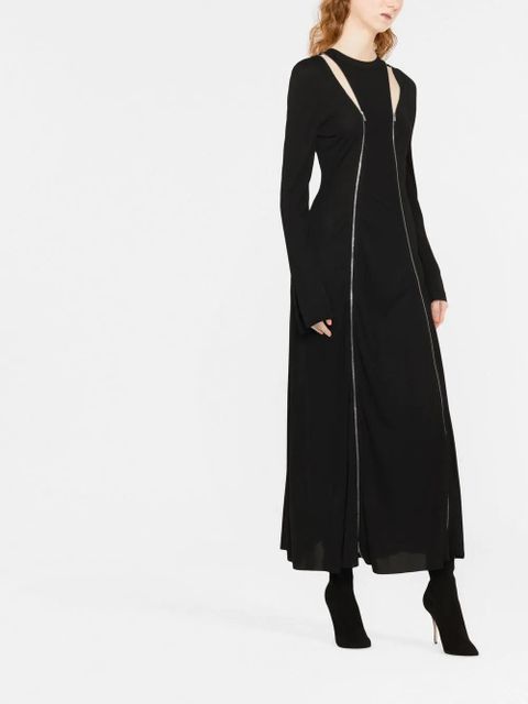 Victoria Beckham piped-trim detail dress - Black - zdjęcie produktu nr 2