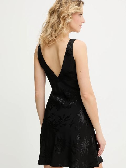 Answear.LAB sukienka kolor czarny mini rozkloszowana