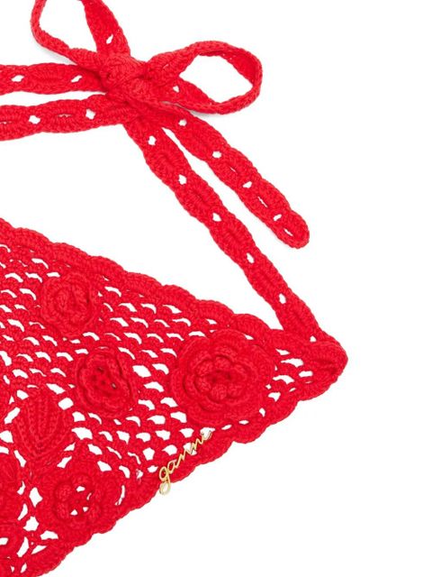 GANNI floral tie headband - Red - zdjęcie produktu nr 2