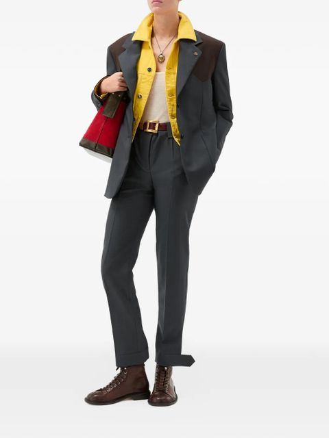 Versace wool-mohair formal pants - Grey - zdjęcie produktu nr 2