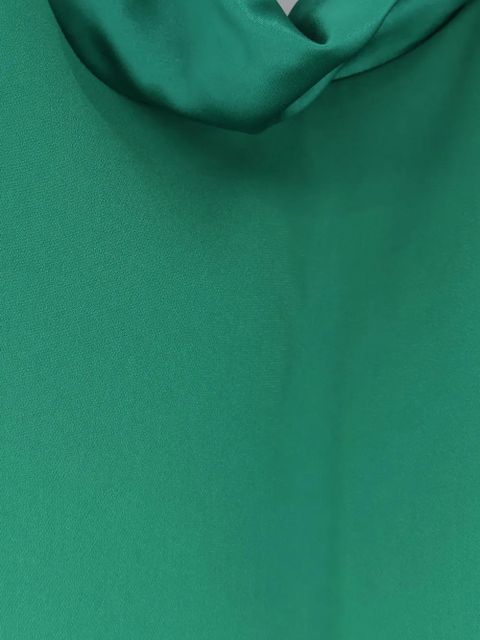 Max Mara plunging back side-slit dress - Green