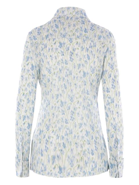 LOEWE floral-print shirt - White - zdjęcie produktu nr 2