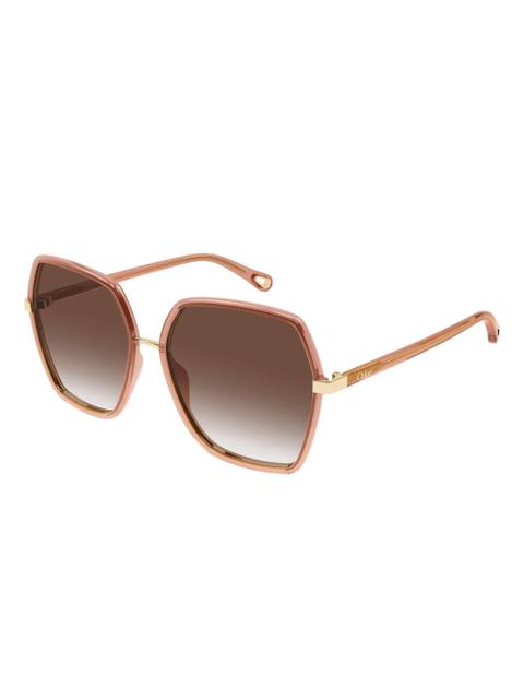 Chloé Eyewear geometric CH0262S sunglasses - Pink - zdjęcie produktu nr 2