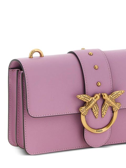 PINKO small studs-embellishment leather cross body bag - Purple