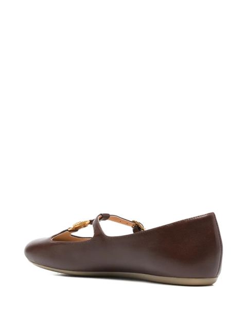 Chloé Leonore ballet flats - Brown