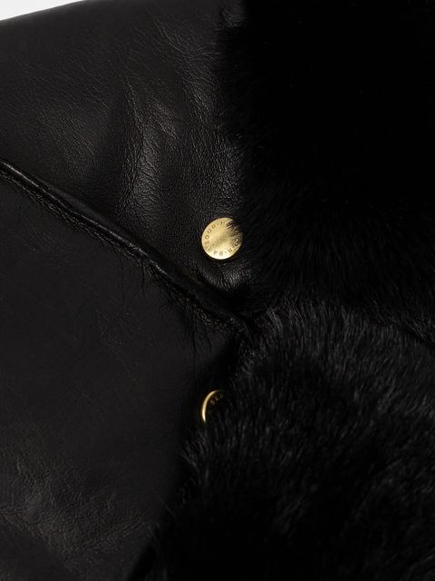 Barbour rękawiczki skórzane damskie kolor czarny LGL0150 - zdjęcie produktu nr 2