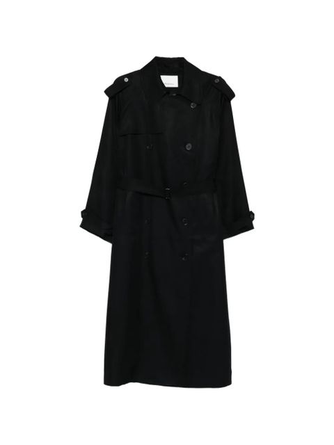 The Frankie Shop Veyron belted trench coat - Black - zdjęcie produktu nr 1