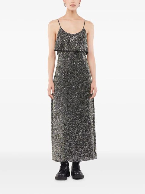 Rabanne XL Link rhinestones-embellished earrings - Silver - zdjęcie produktu nr 2