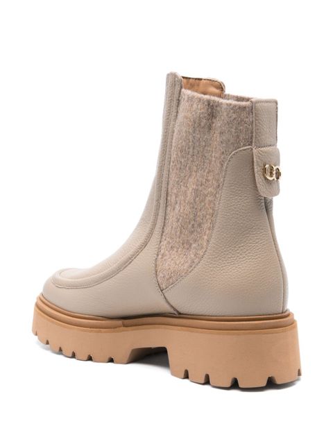 Casadei leather Chelsea boots - Neutrals