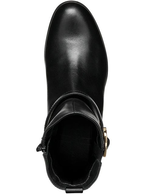 Geox botki skórzane D WALK PLEASURE 55 kolor czarny na słupku D46XBA 00043 C9999