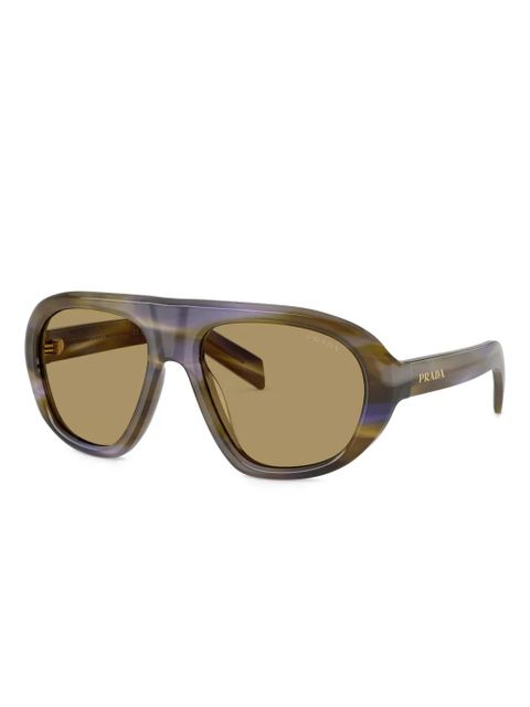 Prada Eyewear pilot-frame sunglasses - Green - zdjęcie produktu nr 2