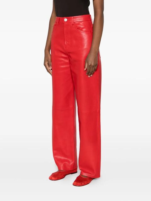 Róhe lambskin pants - Red
