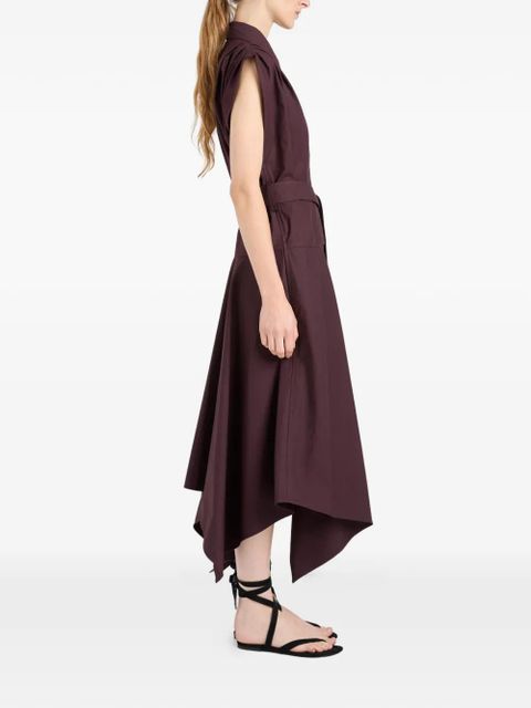 Proenza Schouler Adinna belted midi shirt dress - Purple