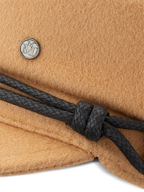 Maison Michel New Abby cashmere sailor cap - Brown - zdjęcie produktu nr 2