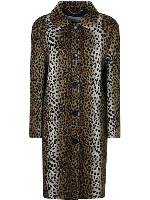 Blumarine leopard-print coat - Brown - zdjęcie produktu nr 1