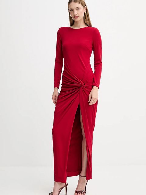 Fracomina sukienka kolor czerwony maxi dopasowana FQ25WD3006W62601 - zdjęcie produktu nr 2