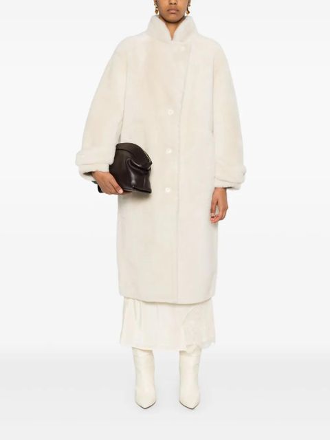 Yves Salomon shearling coat - White - zdjęcie produktu nr 2