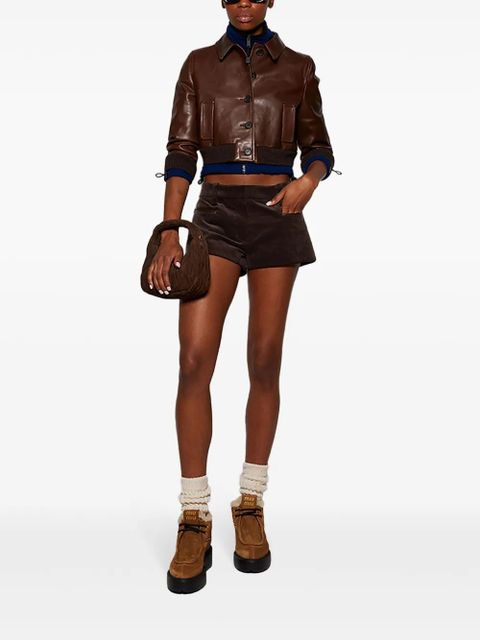 Miu Miu suede lace-up boots - Brown - zdjęcie produktu nr 2