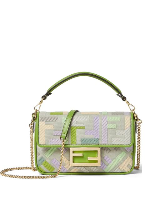 FENDI mini Baguette® tote bag - Green - zdjęcie produktu nr 1