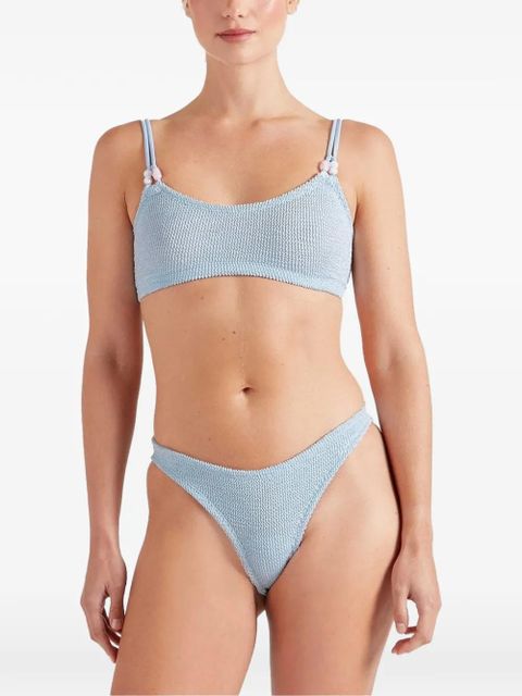 Hunza G Cassie beaded bikini - Blue