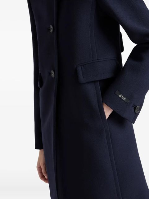 Prada detachable collar single-breasted coat - Blue