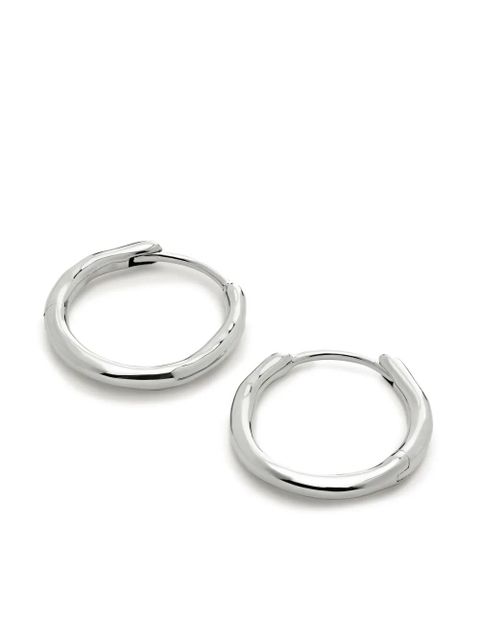 Monica Vinader Siren hoop earrings - Silver - zdjęcie produktu nr 2