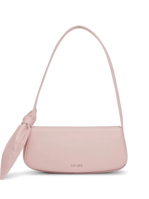 ROTATE BIRGER CHRISTENSEN Scarf suede knot-detail leather bag - Pink - zdjęcie produktu nr 1