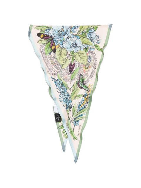 ETRO Rombetto floral scarf - Neutrals - zdjęcie produktu nr 1