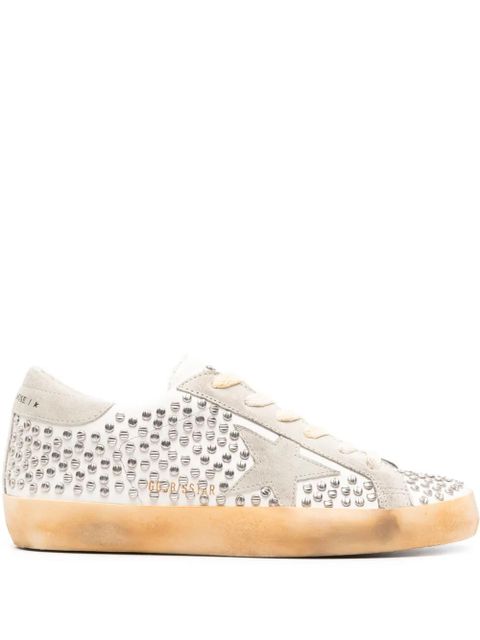 Golden Goose Super Star crystal-embellished sneakers - Neutrals - zdjęcie produktu nr 1