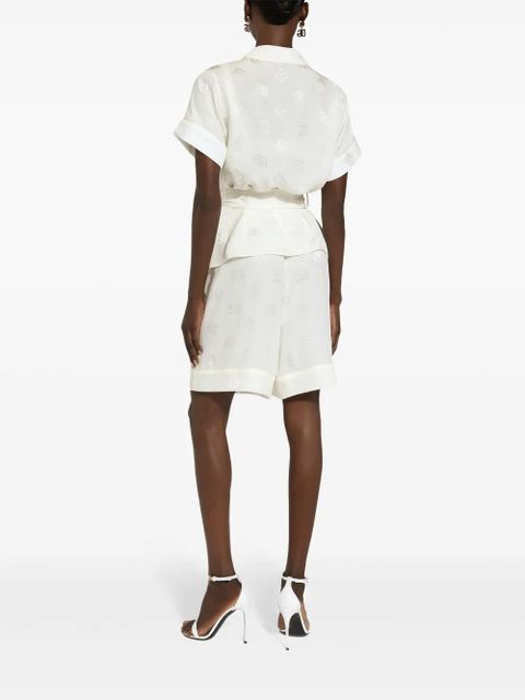 Dolce & Gabbana DNA logo-print shorts - White