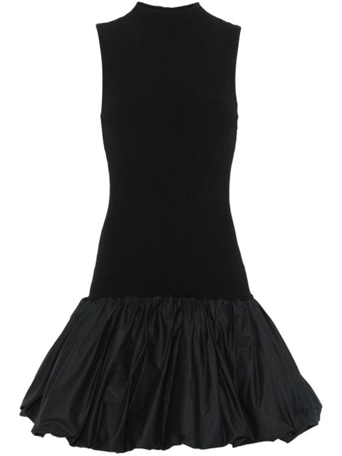 ROTATE BIRGER CHRISTENSEN ribbed-knit mini dress - Black - zdjęcie produktu nr 1