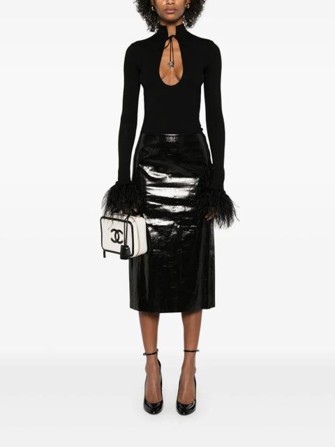 MANURÍ Luna blouse - Black - zdjęcie produktu nr 2