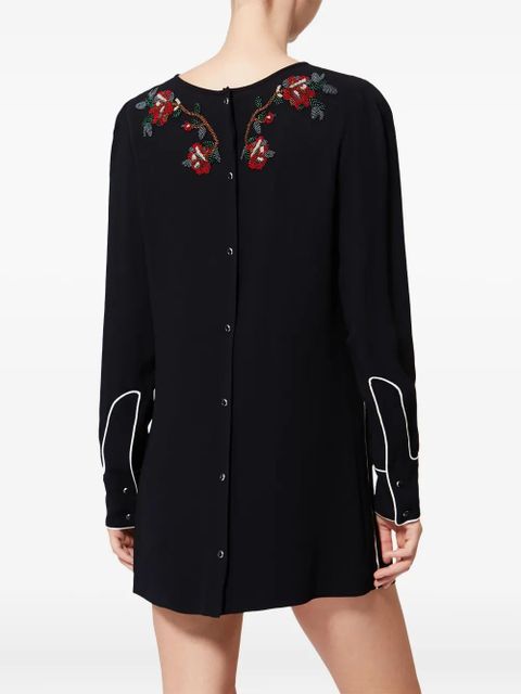 ISABEL MARANT Youma beaded mini dress - Black