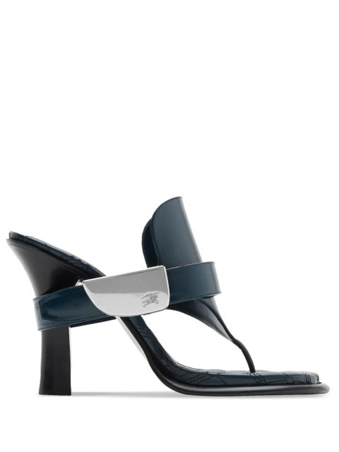 Burberry leather Bay sandals - Blue - zdjęcie produktu nr 1