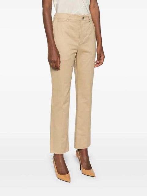 Saint Laurent straight-leg cotton trousers - Neutrals
