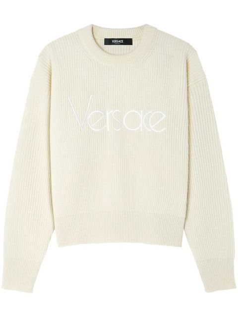 Versace 1978 Re-Edition logo sweater - White - zdjęcie produktu nr 1
