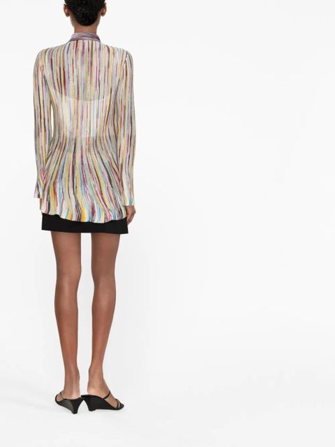 Missoni striped long-sleeve shirt - Pink